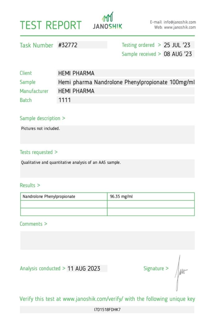 Nandrolone Phenylpropionate 100mg