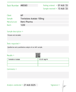 Trenbolone Acetate 100mg